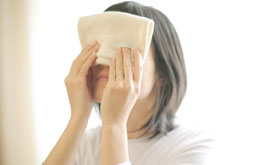 蒸しタオルでふっくらもち肌